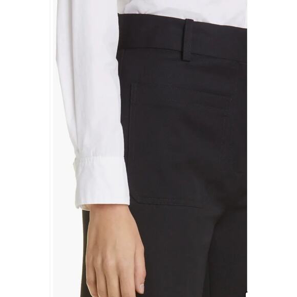 Nili Lotan Christophe Wide Leg Virgin Wool Pants Black Size 6 - Picture 6 of 15